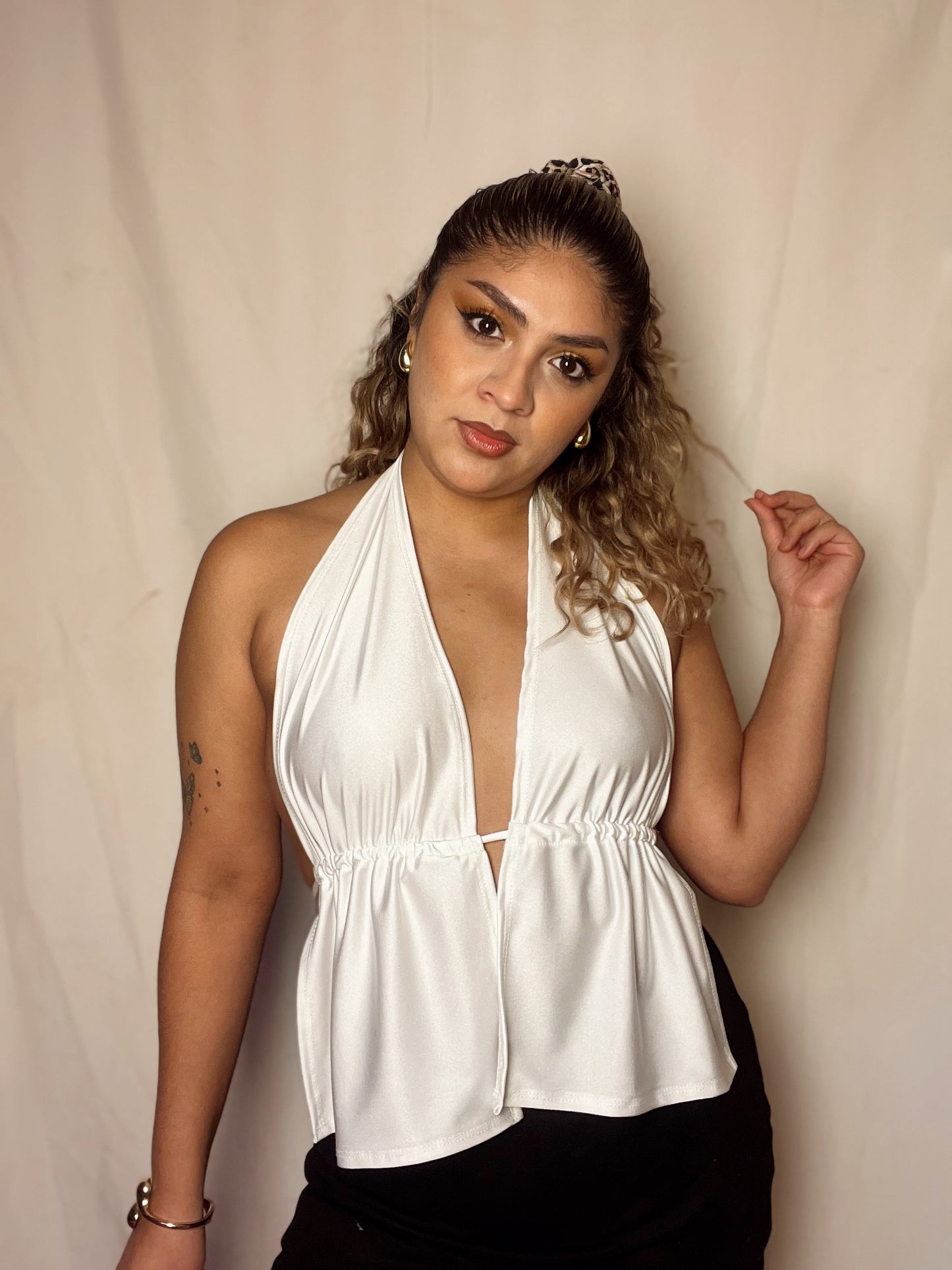 Top Emilia blanco