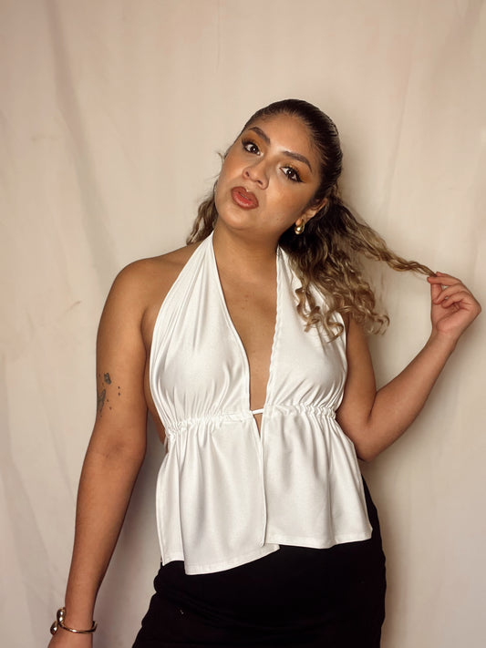 Top Emilia blanco