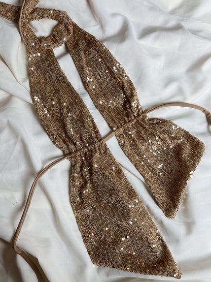 Top lentejuelas dorado